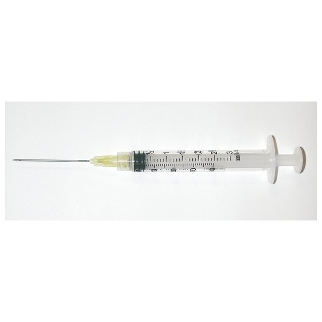 Exel Syringe   3Cc   Luer Lock   25G X 1