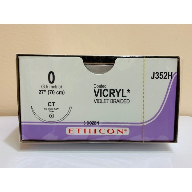 Violet Coated Vicryl 0 Ct 27  Suture