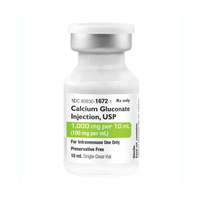CALCIUM GLUCONATE INJ 100MG ML 10X10ML