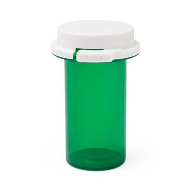 ECOVials Prescription Vial with Cap  16 Dram  Green