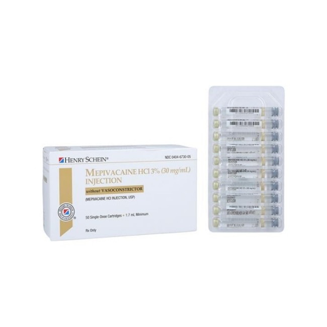 Mepivacaine Hydrocholoride 3  Injection  50 x 1 7 mL