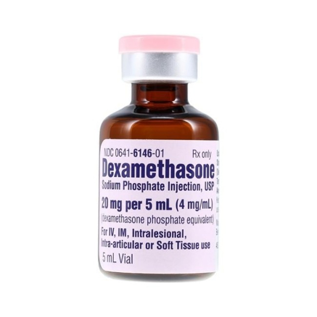 Dexamethasone Sodium Phosphate Injection  4 mg mL Vial  10 x 5 mL