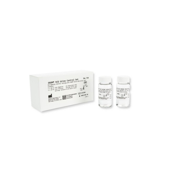 NON RETURNABLE   PREGNANCY HCG URINE CONTROL SET POS NEG