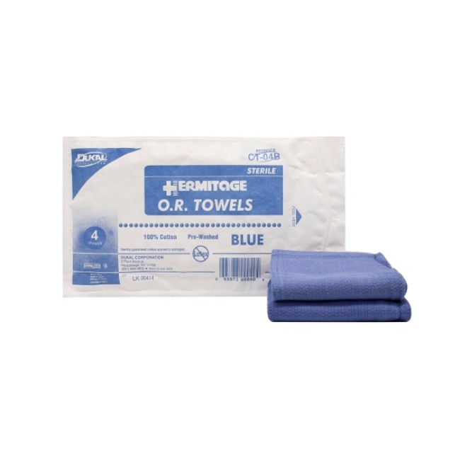 Sterile CSR Wrapped O R  Towel  17  x 26  Blue