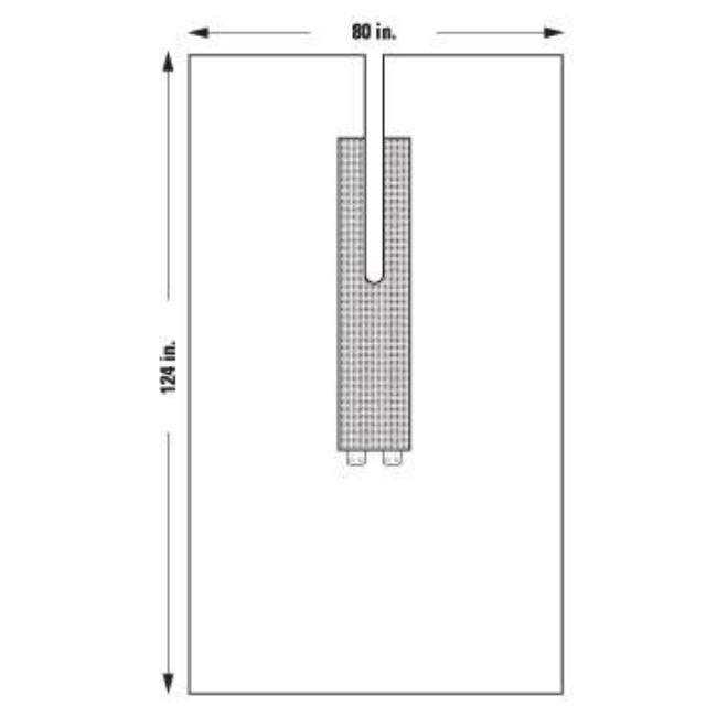 KC100 U Drape  80  x 124 