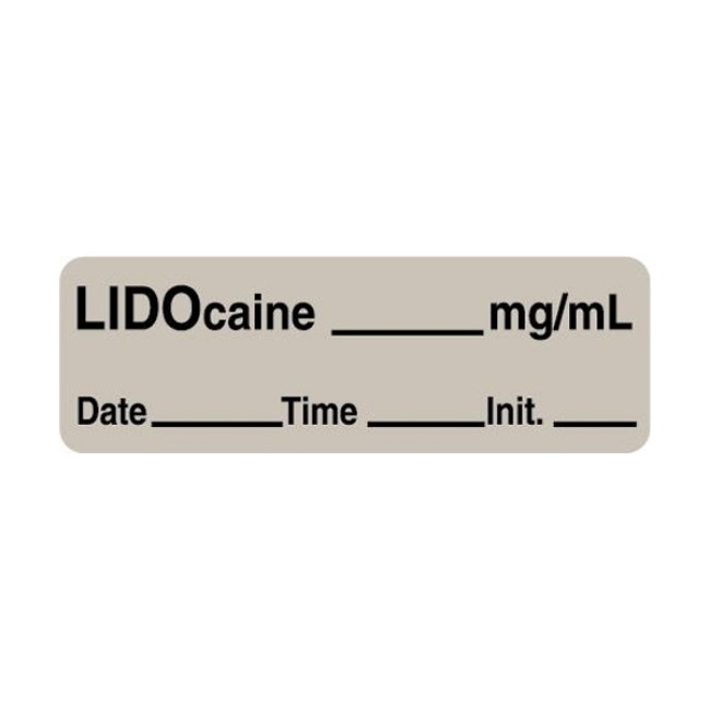 LABEL LIDOCAINE