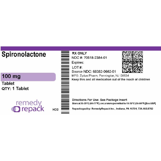 Spironolactone 100mg tablet