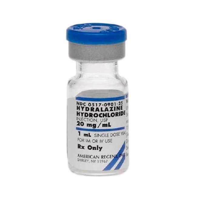 Injections  Hydralazine Hcl Injection   20 Mg Vial   25 X 1 Ml