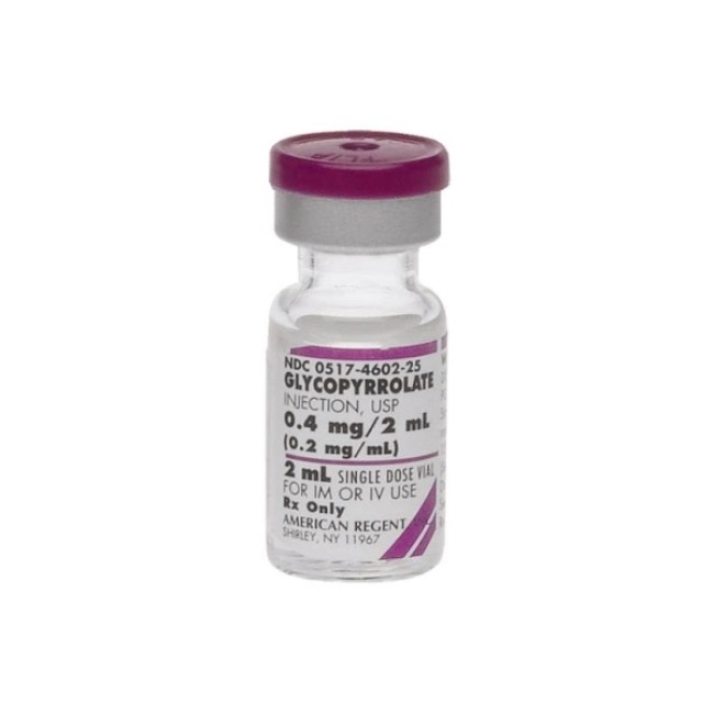 Injections  Glycopyrrolate Injection   Single Dose Vial   0 2 Mg Ml   25 X 2 Ml