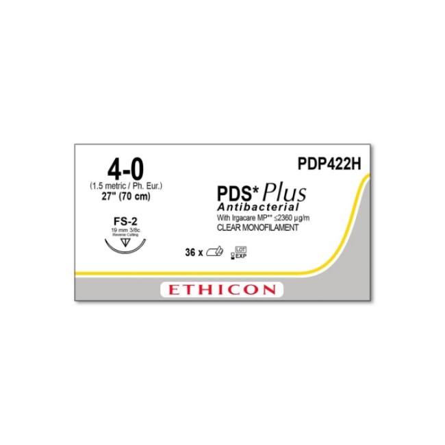 Sutures  Suture   4 0   27   Pds Plus   Clear Monofilament   Fs2