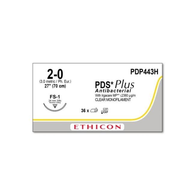 Sutures  Suture   2 0   27   Pds Plus   Clear Monofilament   Fs1