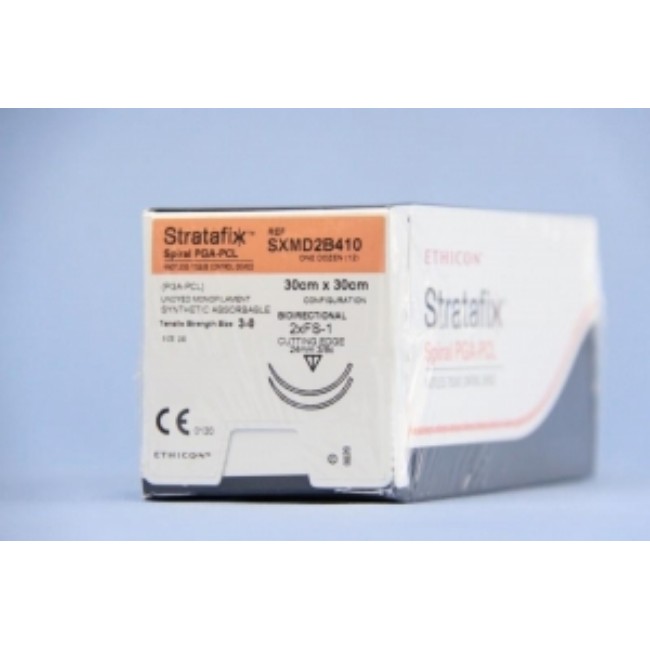 Sutures  Stratafix Spiral Pga Pcl Knotless Suture   Double Armed   30 Mm X 30 Mm