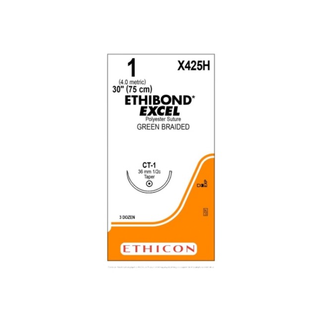 Sutures  Ethibond Excel Suture   Ct 1   Size 1   Green   30 