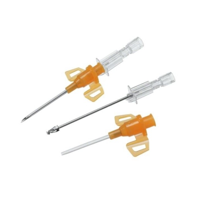 Catheters  Ptfe Iv Catheter   Wingless   Orange Hub   14G X 1 4 