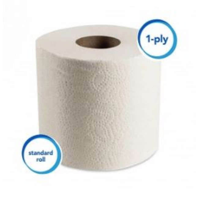 Space Saver Toilet Paper Tissue   1 Ply   1   210 Sheets   Roll