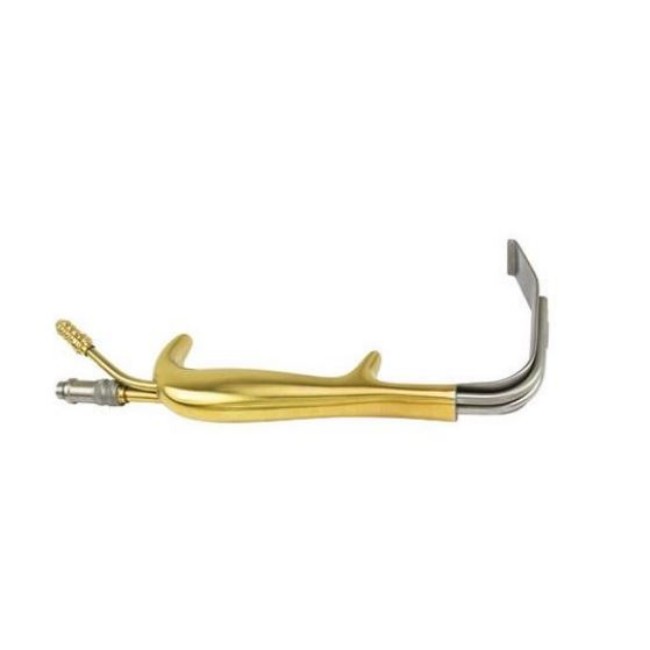 Tbts Style Retractor Without Teeth   Fiber Optic   190 Mm X 30 Mm