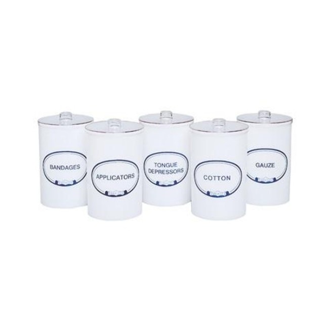 Jars  Sundry Jar With Lid   Plastic   Set Of 5