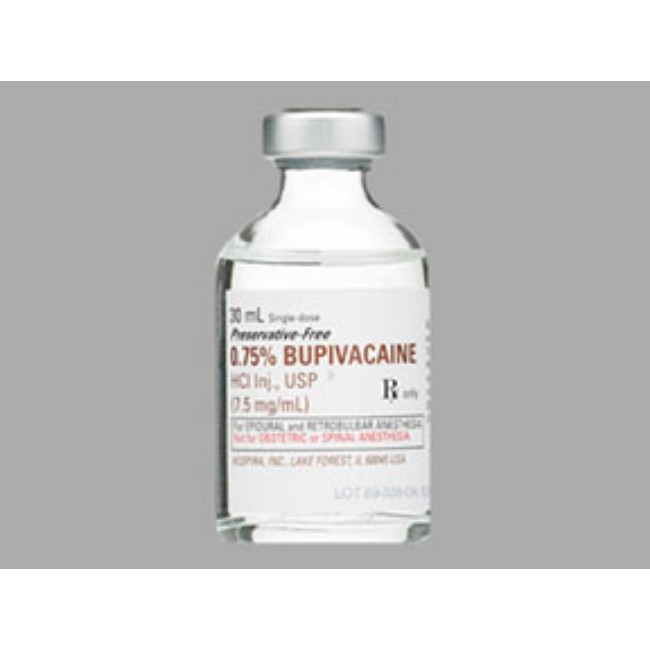 BUPIVACAINE  75  30mL SDV BX