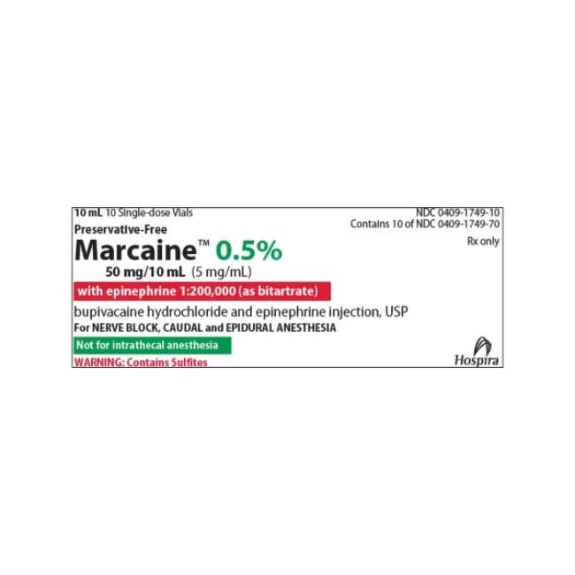 Marcaine With Epi Mdv  5  10Ml