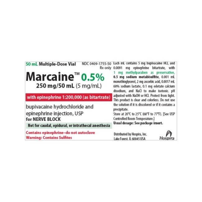 Marcaine With Epi Mdv  5  50Ml