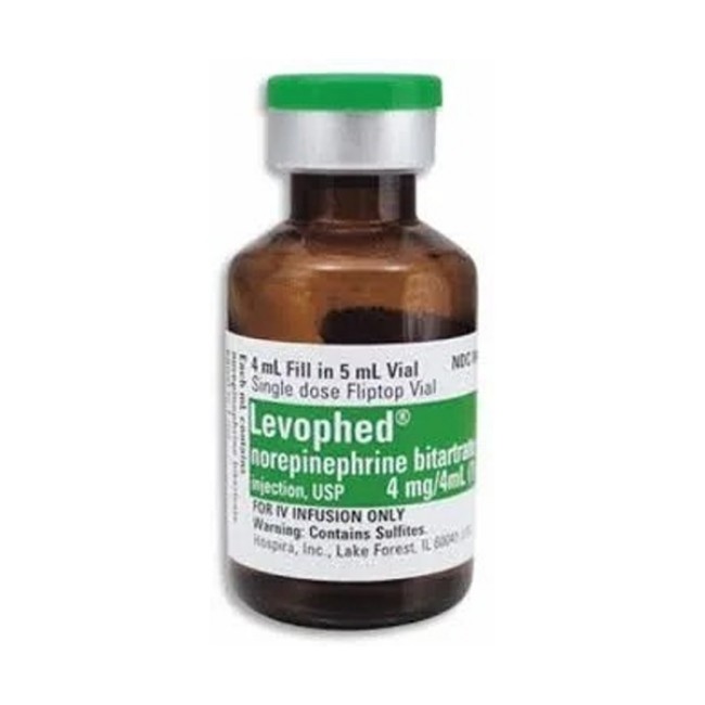 Levophed Sdv 1Mg Ml 4Ml