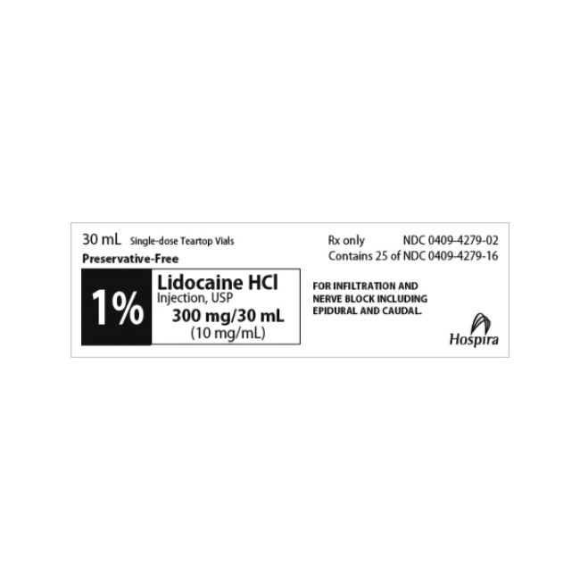 Lidocaine 1  Sdv 30Ml