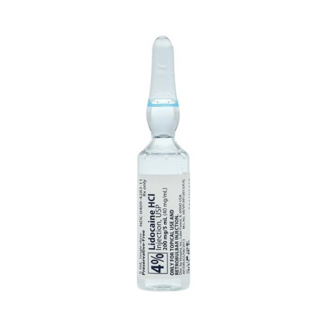 Lidocaine 4  5Ml Amp Mpf 25 Bx