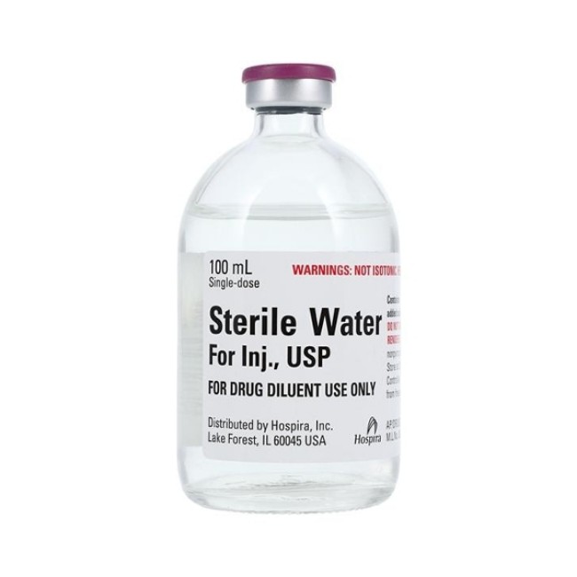 WATER STRL 100mL SDV 25 CA