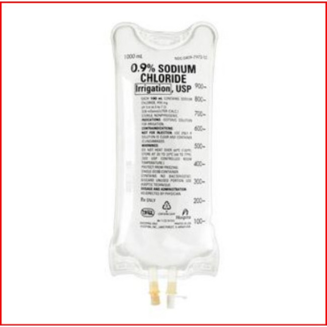 Saline  Sterile 0 9  Normal Saline   Usp   1000 Ml Flexible Bag