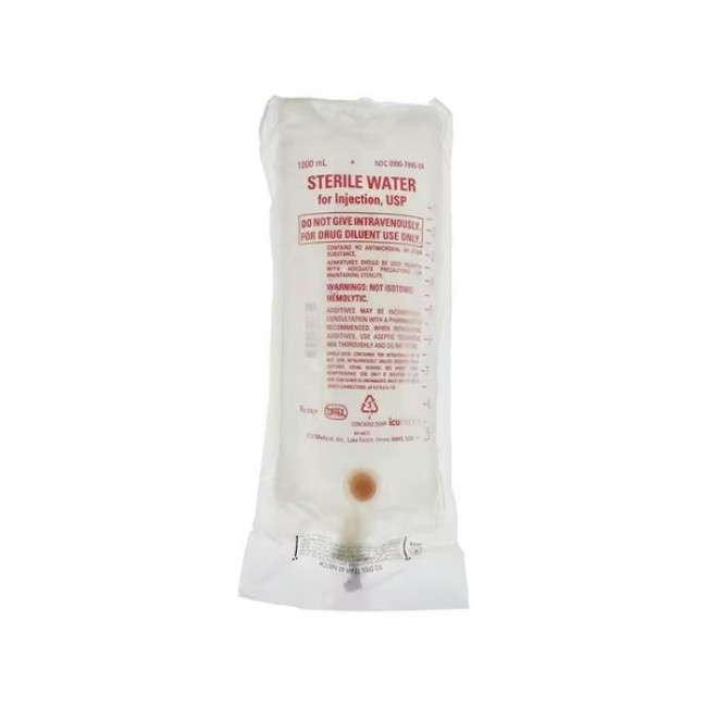 Solutions  Sterile Water For Injection Usp   1  000 Ml Bag   Ph 5 5