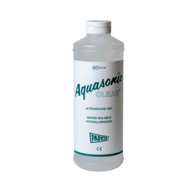 Ultrasound Gel Aquasonic Clear  High Viscosity 1 Liter Bottle Nonsterile