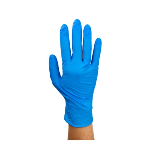 Gloves  Nonsterile Powder Free Nitrile Exam Gloves   Blue   Size M