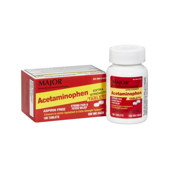 Acetaminophen 500Mg Tab 100 Bt