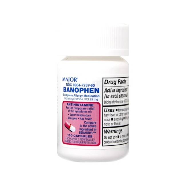 Banophen 25Mg Cap 100