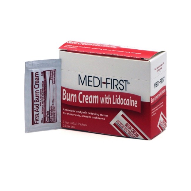 Burn Cream W  Lido 0 9Gm Pk 900Pk Cs