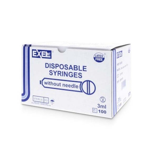 Syringe Only 3Ml Exel Luer Lok