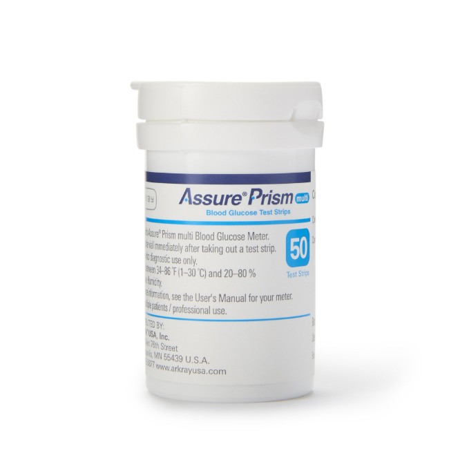 Blood Glucose Test Strips for Assure Prism Multi Meter  50 Bottle  1 Bottle Box