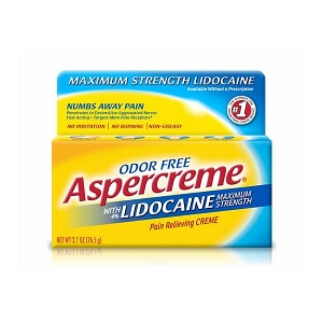 Otc Medications  Aspercreme Cream With Lidocaine   4   2 7 Oz  Tube