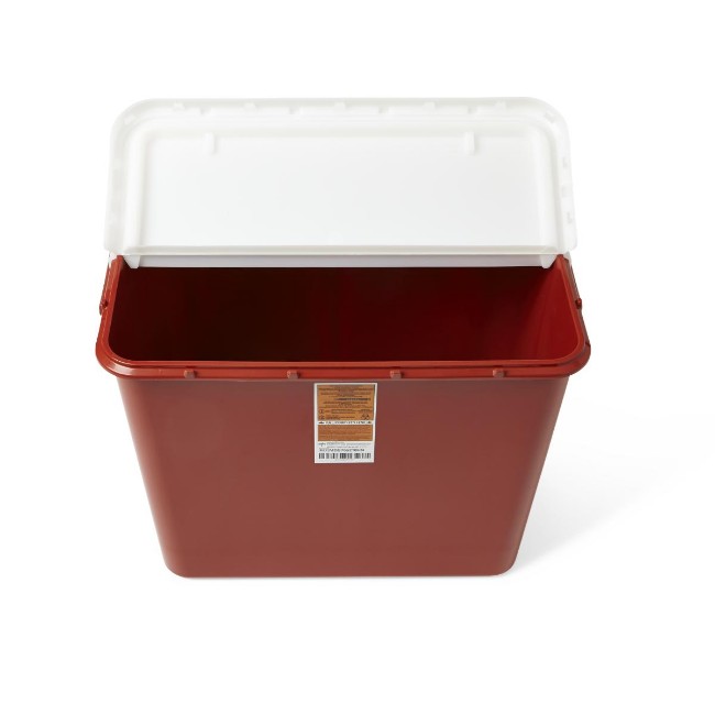 Container  Sharps  10 Gal  Red  Hinged