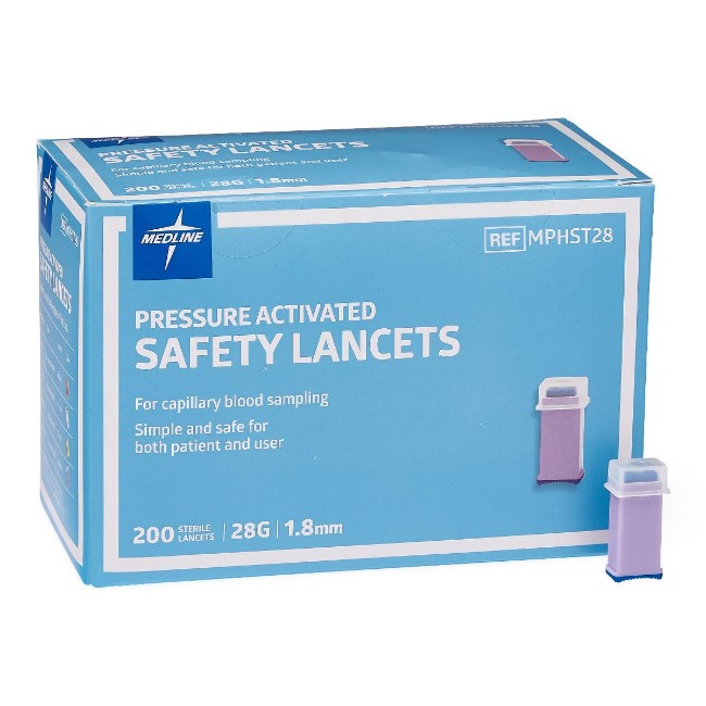 Lancet  Safety  28G  1 8Mm  Pressure