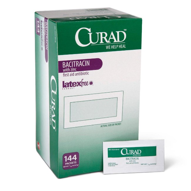 Antibiotic Ointment  Curad Bacitracin Ointment With Zinc   0 9 G Foil Packet