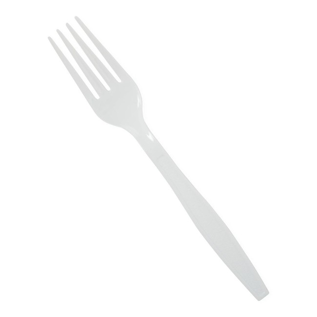 Fork  Plastic  Polystyrene  White