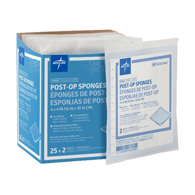 Gauze  Sponge  Post Op  4X4  Strl  Lf  2 Pk