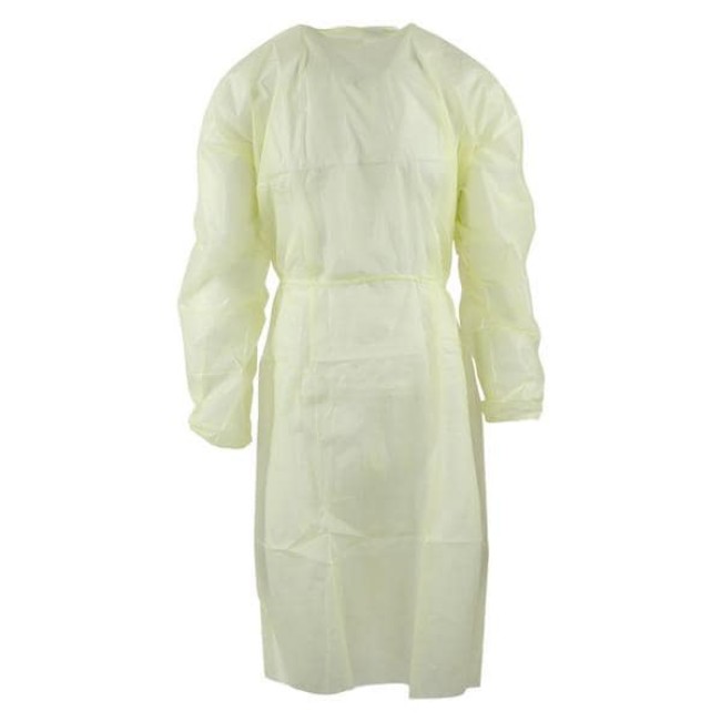 Tri Layer SMS Fabric Isolation Gown  Yellow  Universal