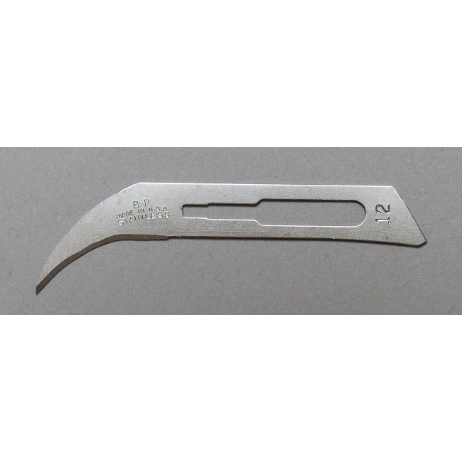 Stainless Steel Sterile Surgical Blade  Size  12