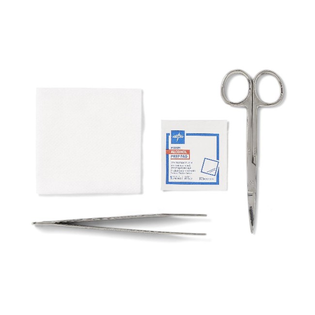 Suture Removal Tray  Suture Removal Tray With Stainless Steel Iris Scissors And Adson Forceps