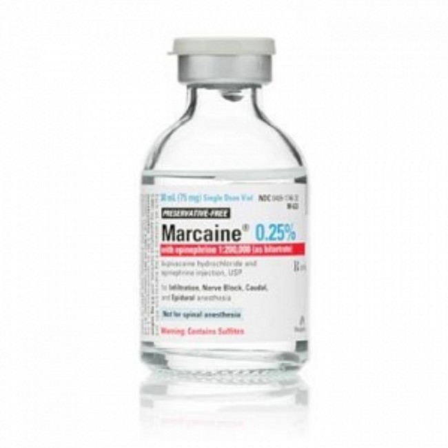 Marcaine 0 25 Epi1 200000 Sdv10x30m