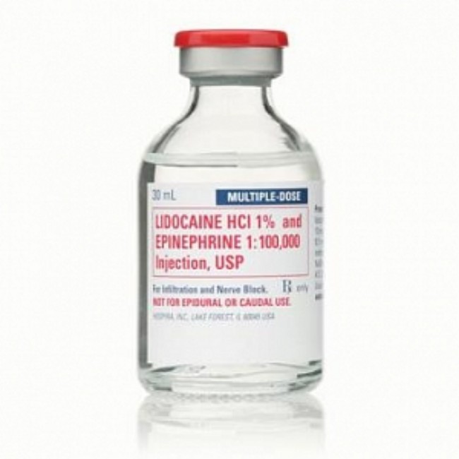 Injections  Lidocaine 1  And Epinephrine Injection   1 100  000 Multi Dose Vial   25 X 30 Ml