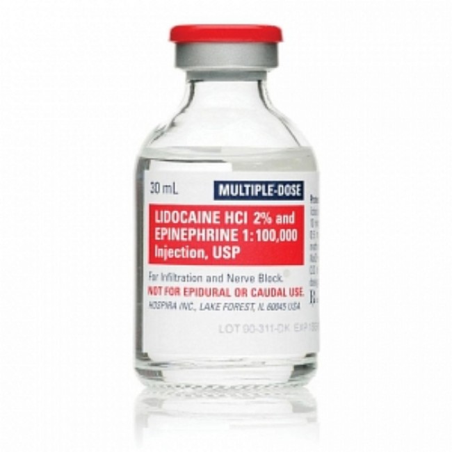 Injections  Lidocaine 2  And Epinephrine Injection   Multi Dose Vial   1 100  000   25 X 30 Ml