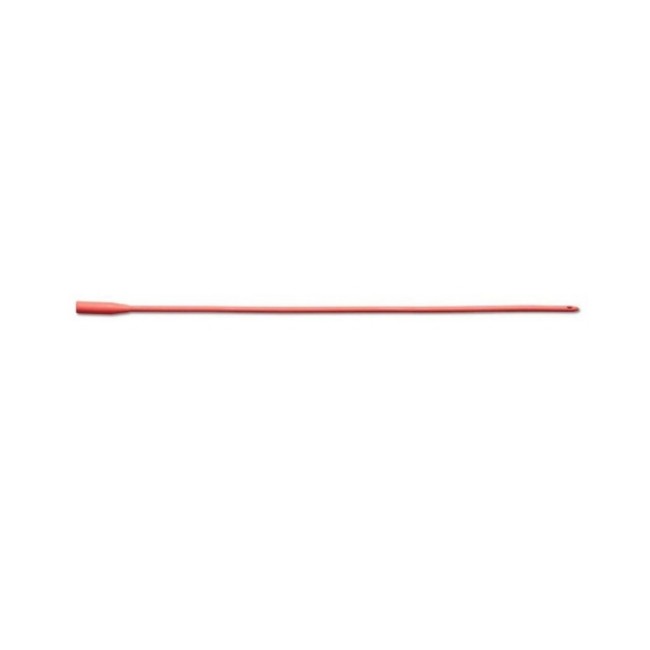 Urethral Catheter Medline  Round Tip Red Rubber 10 Fr  16 Inch